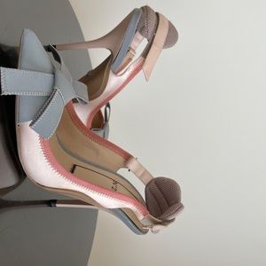 SOLD No. 21 Satin Slingback Pumps, Glow in Dark